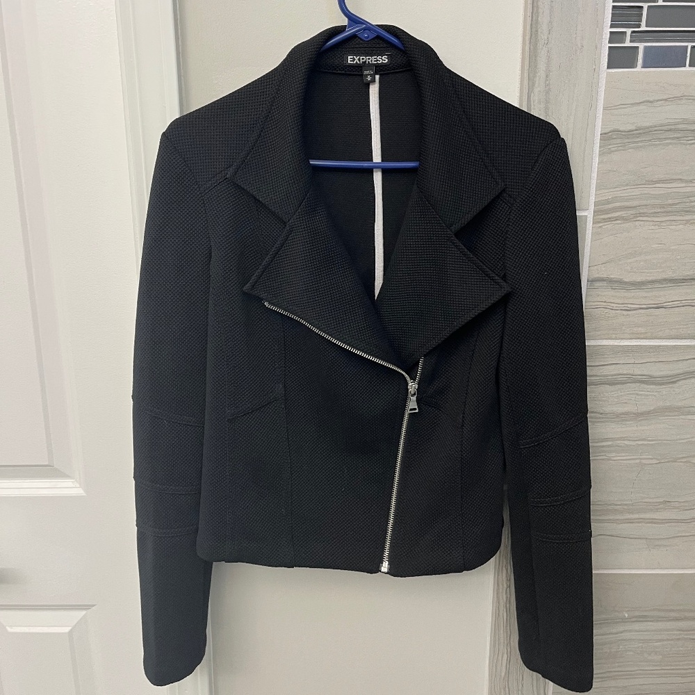 Express Asymmetrical Black Jacket